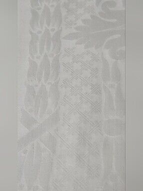 VINTAGE IRISH LINEN DOUBLE DAMASK TABLECLOTH